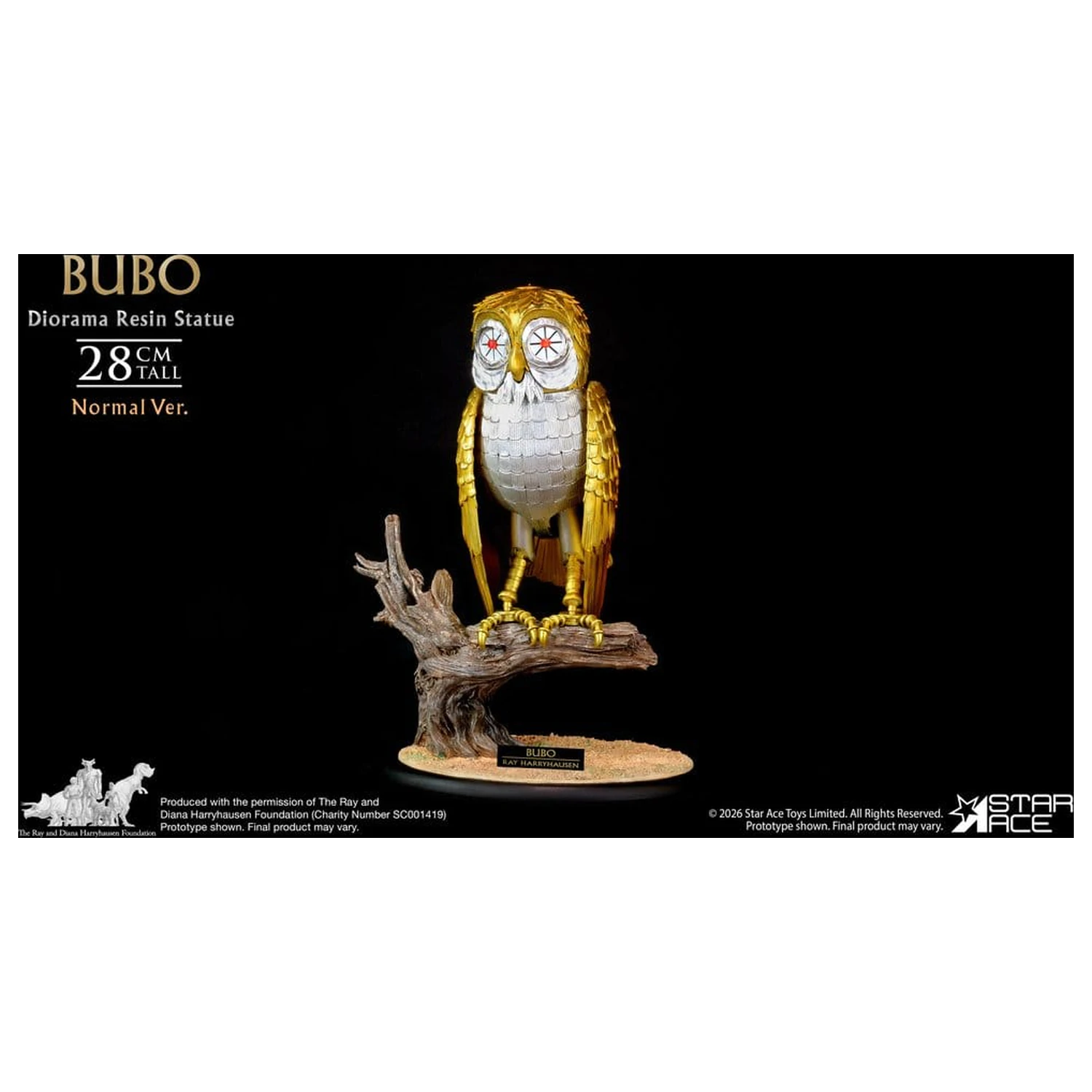 Ray Harryhausens Dioráma Živicová Socha Bubo Normal Ver. 28 cm produktová fotografia