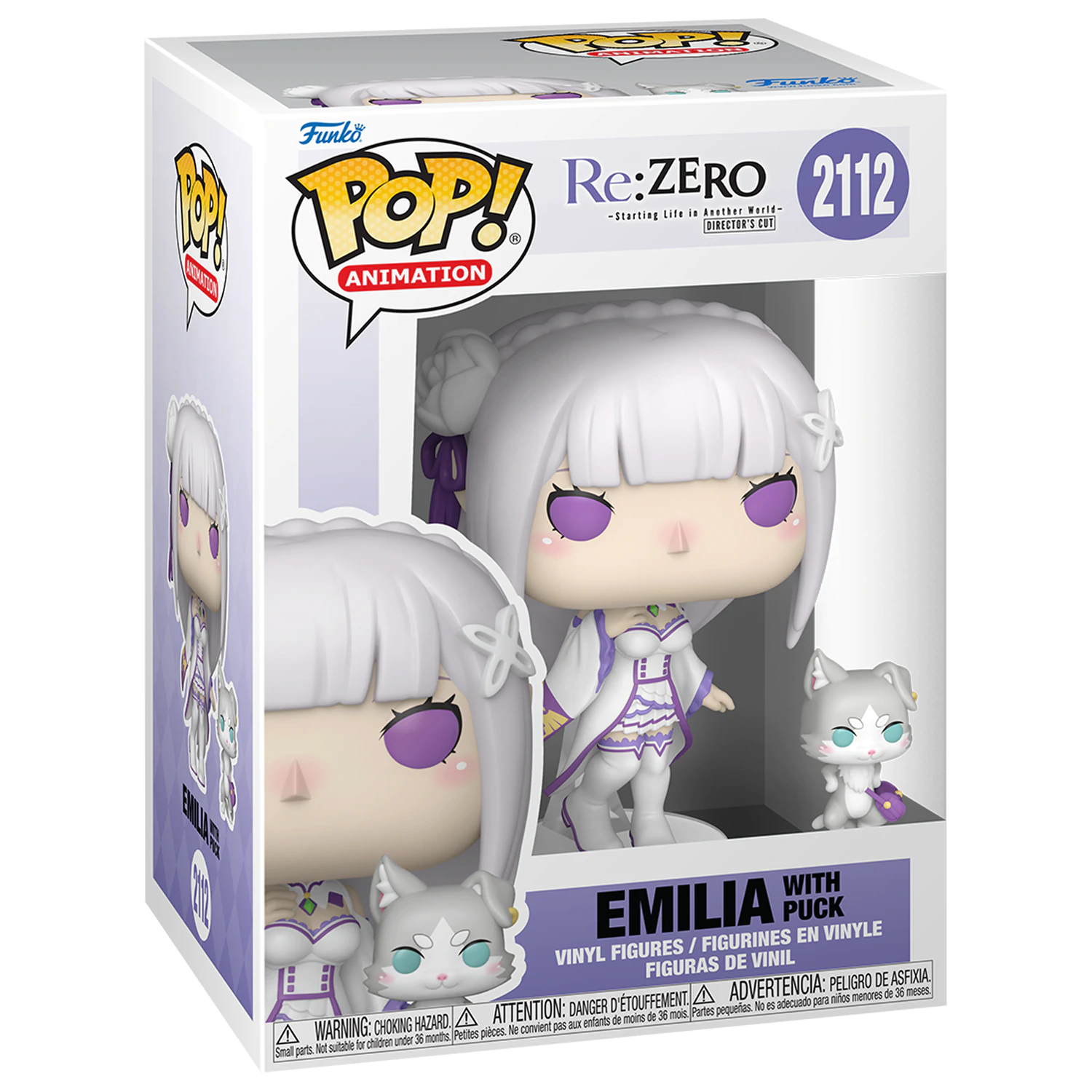 Re:Zero Funko POP!&Buddy Animation Vinylová figúrka Emilia s Puck 9 cm produktová fotografia
