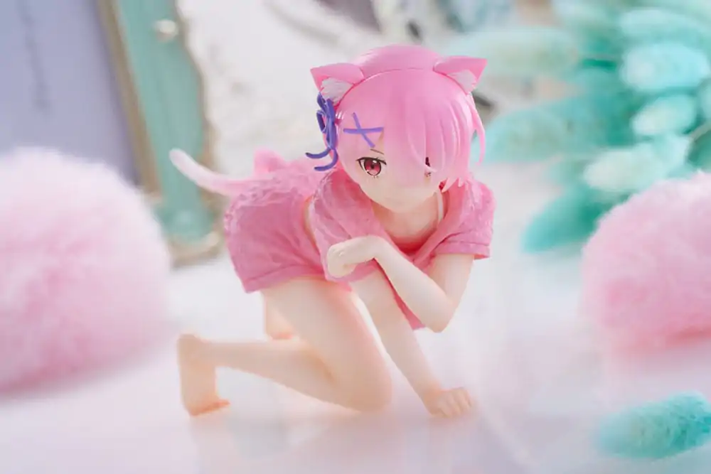 Re:Zero Precious PVC Soška Desktop Cute Figure Ram Cat Roomwear Ver. 13 cm produktová fotografia