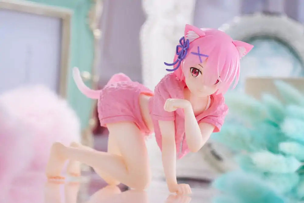 Re:Zero Precious PVC Soška Desktop Cute Figure Ram Cat Roomwear Ver. 13 cm produktová fotografia