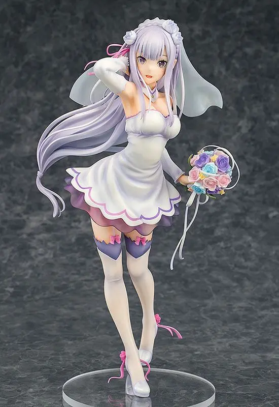 Soška z PVC 1/7 Emilia Wedding Ver. 25 cm Re:ZERO -Starting Life in Another World- termékfotó