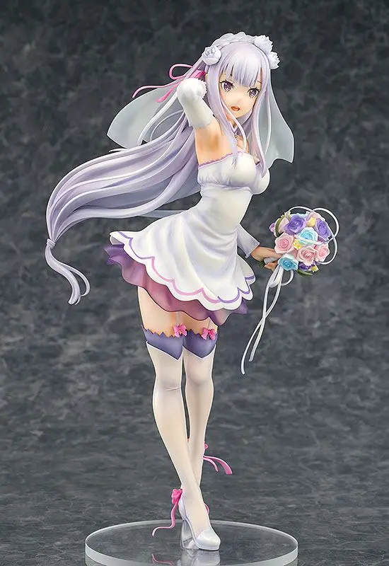 Soška z PVC 1/7 Emilia Wedding Ver. 25 cm Re:ZERO -Starting Life in Another World- termékfotó