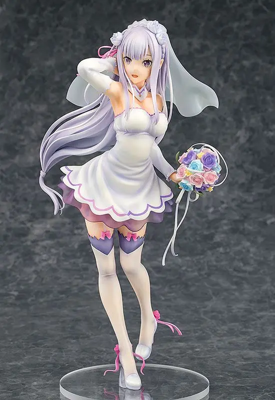 Soška z PVC 1/7 Emilia Wedding Ver. 25 cm Re:ZERO -Starting Life in Another World- termékfotó