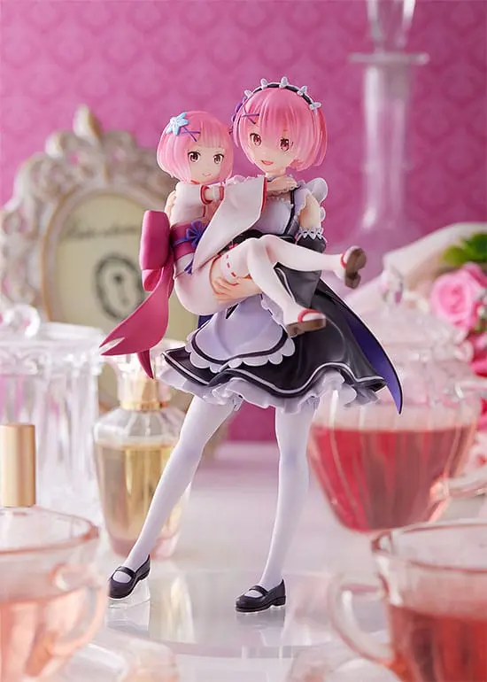 Re:Zero Starting Life in Another World PVC szobor 1/7 Ram & Childhood Ram 23 cm termékfotó