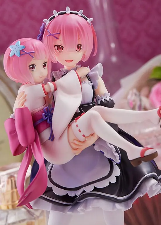 Re:Zero Starting Life in Another World PVC szobor 1/7 Ram & Childhood Ram 23 cm termékfotó