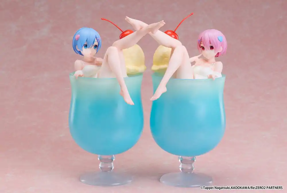 Re:Zero Starting Life in another World PVC Socha 1/7 Ram Cream Soda Ver. 21 cm produktová fotografia