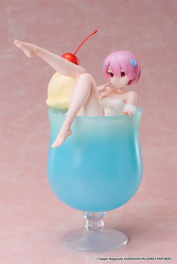 Re:Zero Starting Life in another World PVC Socha 1/7 Ram Cream Soda Ver. 21 cm produktová fotografia