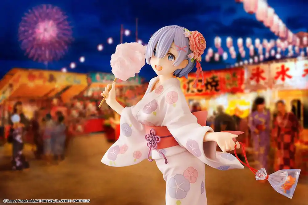 Re:ZERO -Starting Life in Another World- PVC Socha 1/8 Rem Yukata Ver. Renewal Package Edition 23 cm produktová fotografia