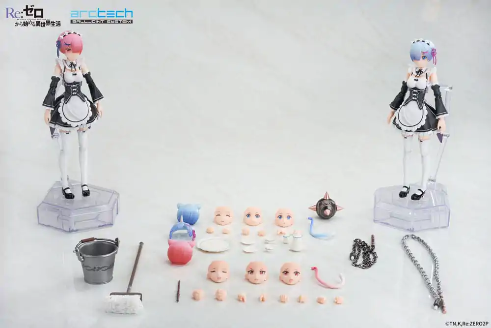 Re:Zero Starting Life in Another World Arctech Posable Series Akčné figúrky 2-balenie 1/8 Rem & Ram 20 cm produktová fotografia