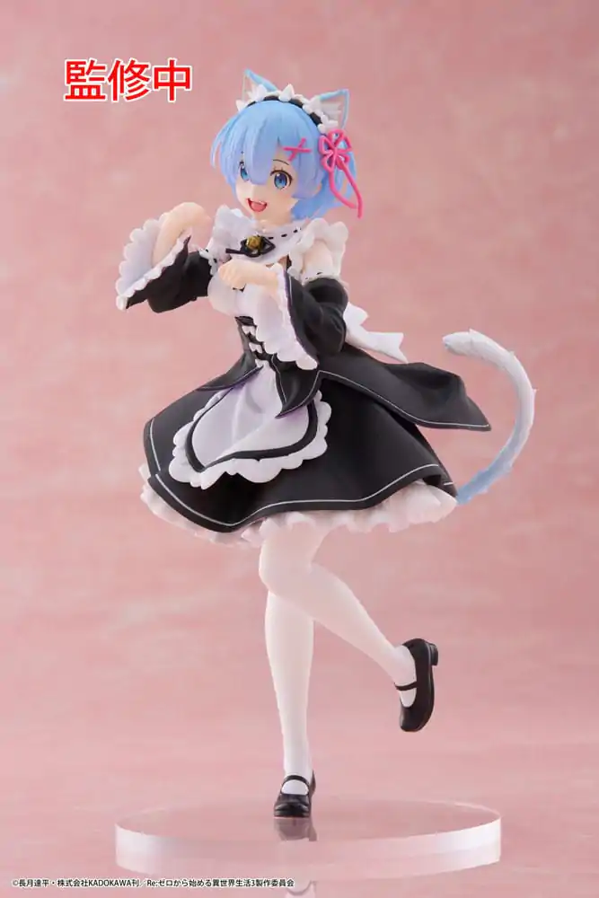 Re:Zero Starting Life in Another World Coreful PVC soška Rem Cat Maid Ver. produktová fotografia