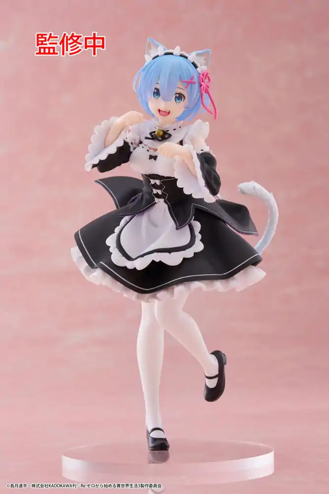 Re:Zero Starting Life in Another World Coreful PVC soška Rem Cat Maid Ver. produktová fotografia
