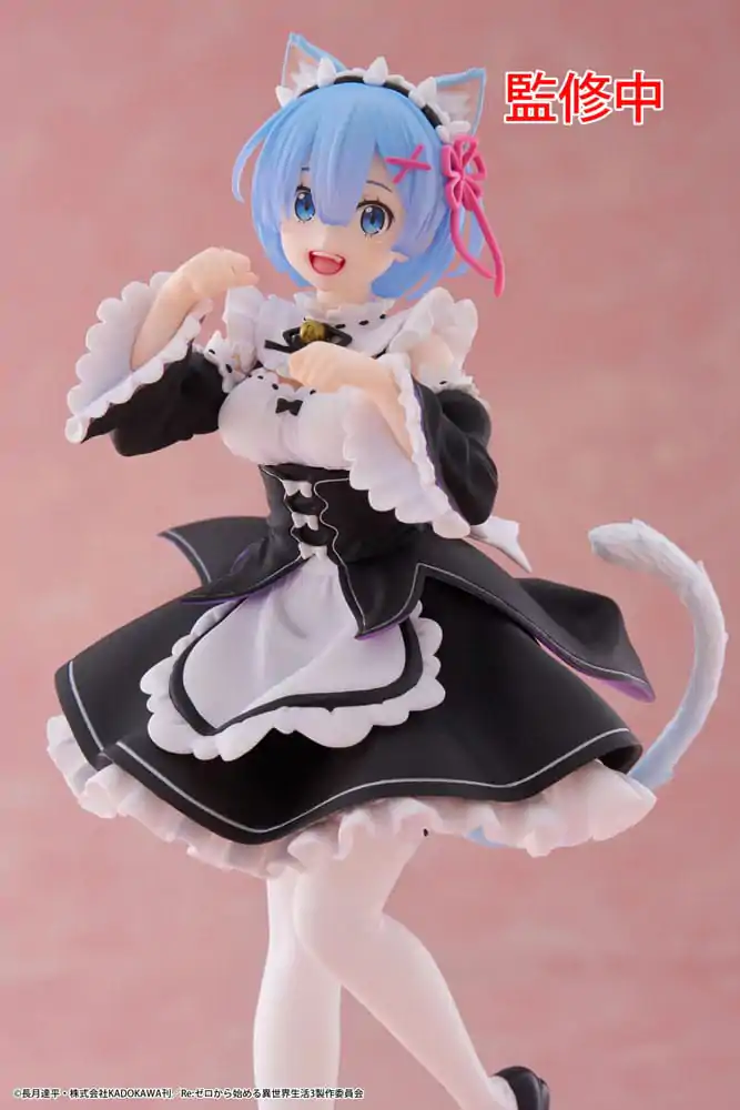 Re:Zero Starting Life in Another World Coreful PVC soška Rem Cat Maid Ver. produktová fotografia