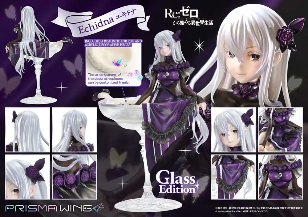 Re:ZERO Starting Life in Another World Prisma Wing PVC figúrka 1/7 Echidna üvegkiadás 24 cm termékfotó