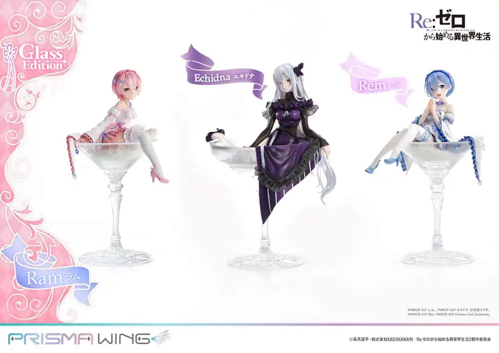 Re:ZERO Starting Life in Another World Prisma Wing PVC socha 1/7 Ram Glass Edition 24 cm produktová fotografia