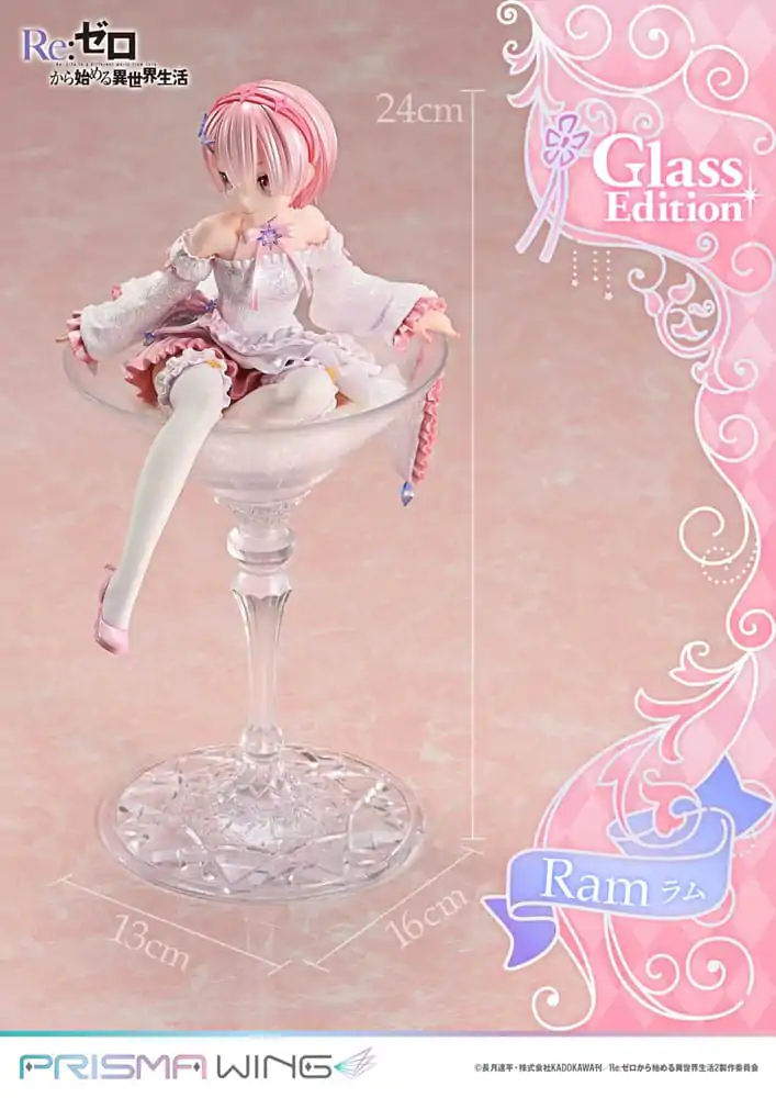 Re:ZERO Starting Life in Another World Prisma Wing PVC socha 1/7 Ram Glass Edition 24 cm produktová fotografia