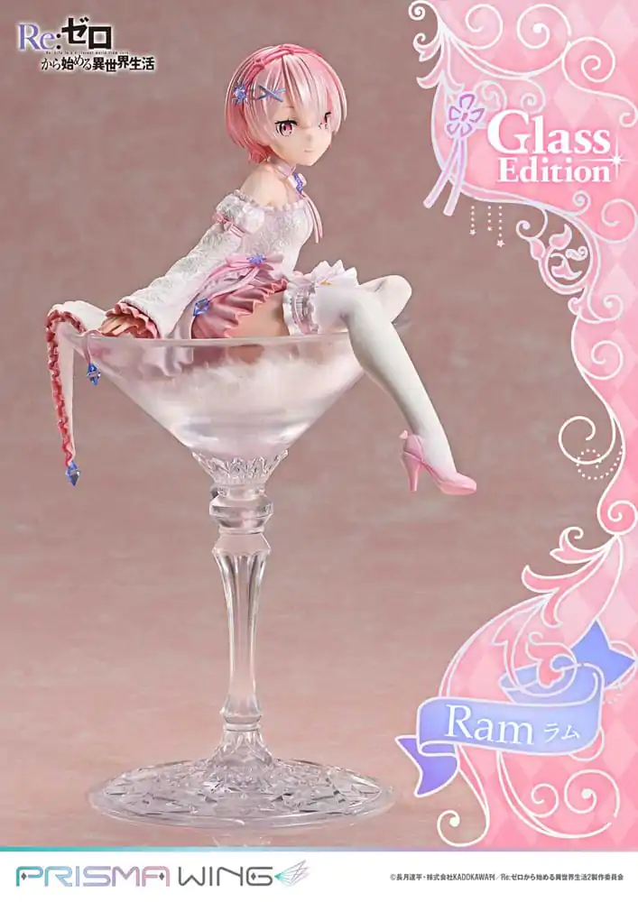 Re:ZERO Starting Life in Another World Prisma Wing PVC socha 1/7 Ram Glass Edition 24 cm produktová fotografia