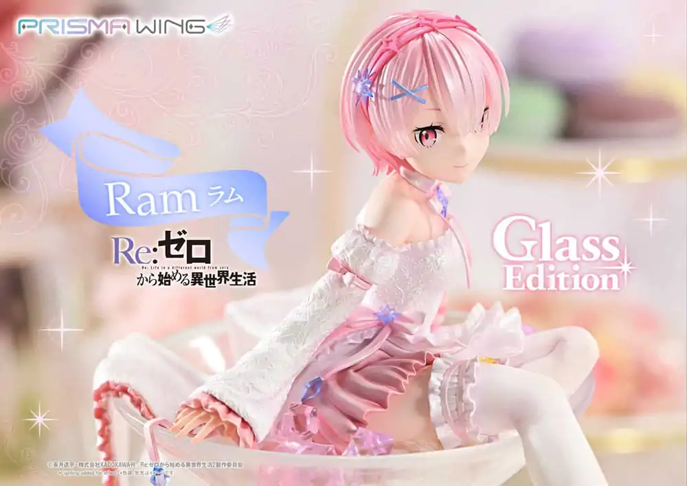 Re:ZERO Starting Life in Another World Prisma Wing PVC socha 1/7 Ram Glass Edition 24 cm produktová fotografia