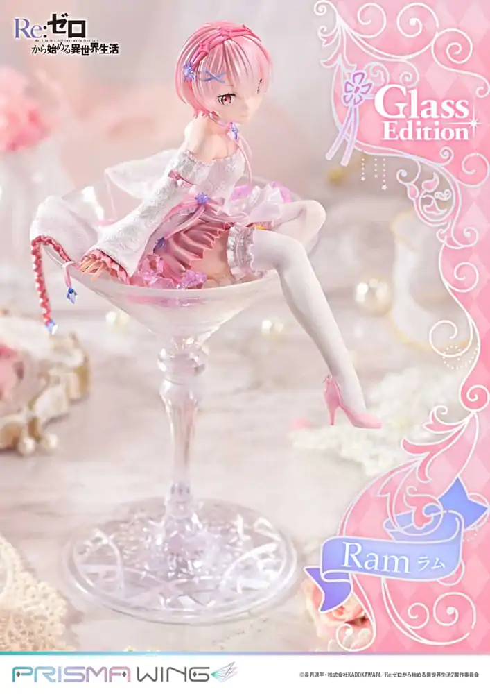 Re:ZERO Starting Life in Another World Prisma Wing PVC socha 1/7 Ram Glass Edition 24 cm produktová fotografia