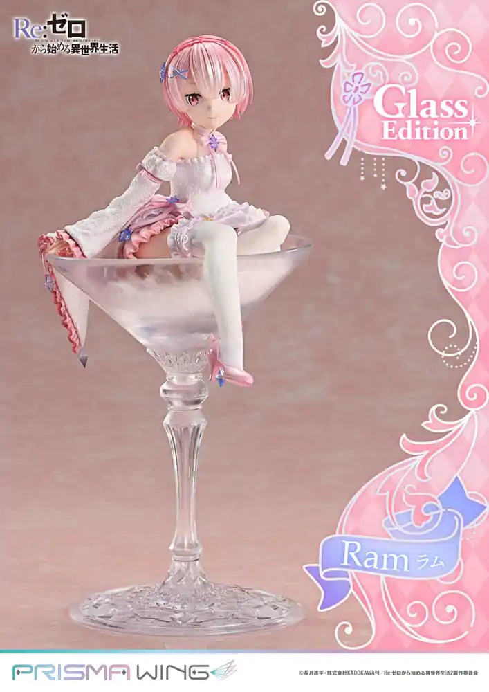 Re:ZERO Starting Life in Another World Prisma Wing PVC socha 1/7 Ram Glass Edition 24 cm produktová fotografia