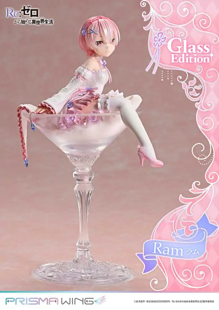 Re:ZERO Starting Life in Another World Prisma Wing PVC socha 1/7 Ram Glass Edition 24 cm produktová fotografia