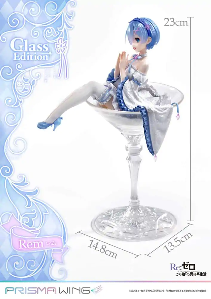 Re:Zero - Starting Life in Another World Prisma Wing PVC Socha figúrka 1/7 Rem Glass Edition 23 cm termékfotó