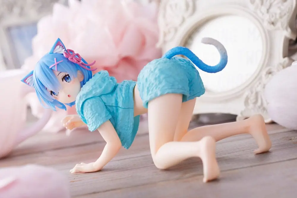 Re:Zero - Starting Life in Another World PVC Soška Rem Cat Roomwear Version produktová fotografia