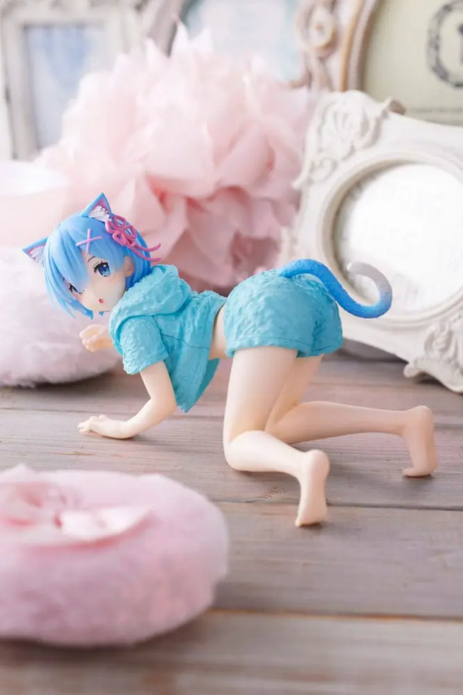 Re:Zero - Starting Life in Another World PVC Soška Rem Cat Roomwear Version produktová fotografia