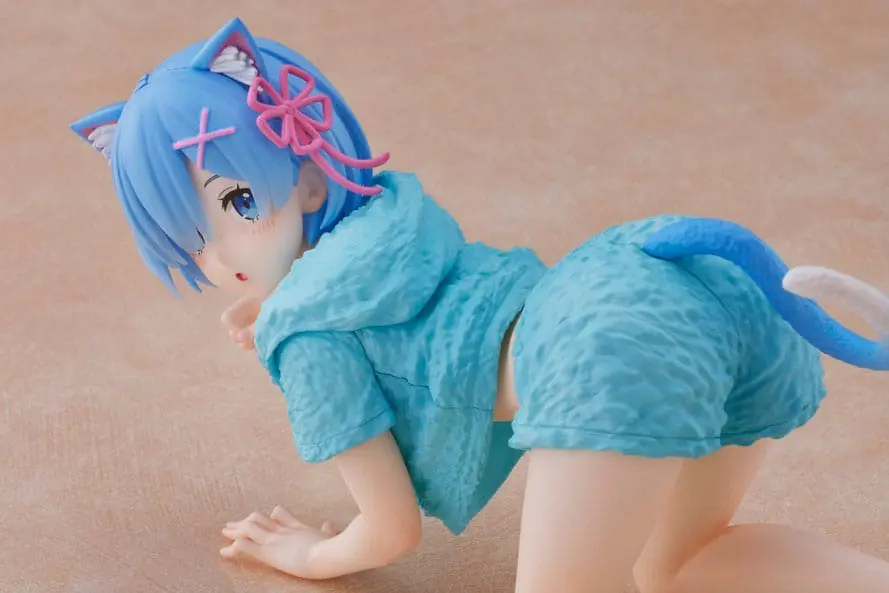 Re:Zero - Starting Life in Another World PVC Soška Rem Cat Roomwear Version produktová fotografia