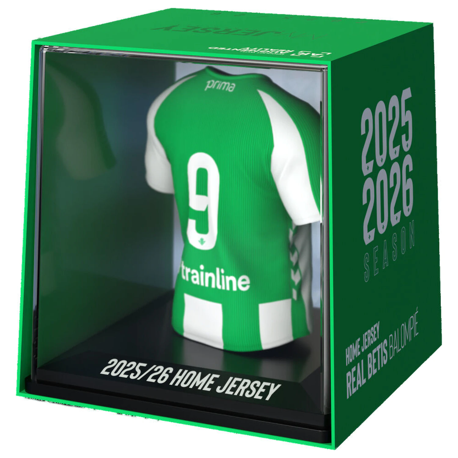 Real Betis figúrka v tvare mini trička produktová fotografia