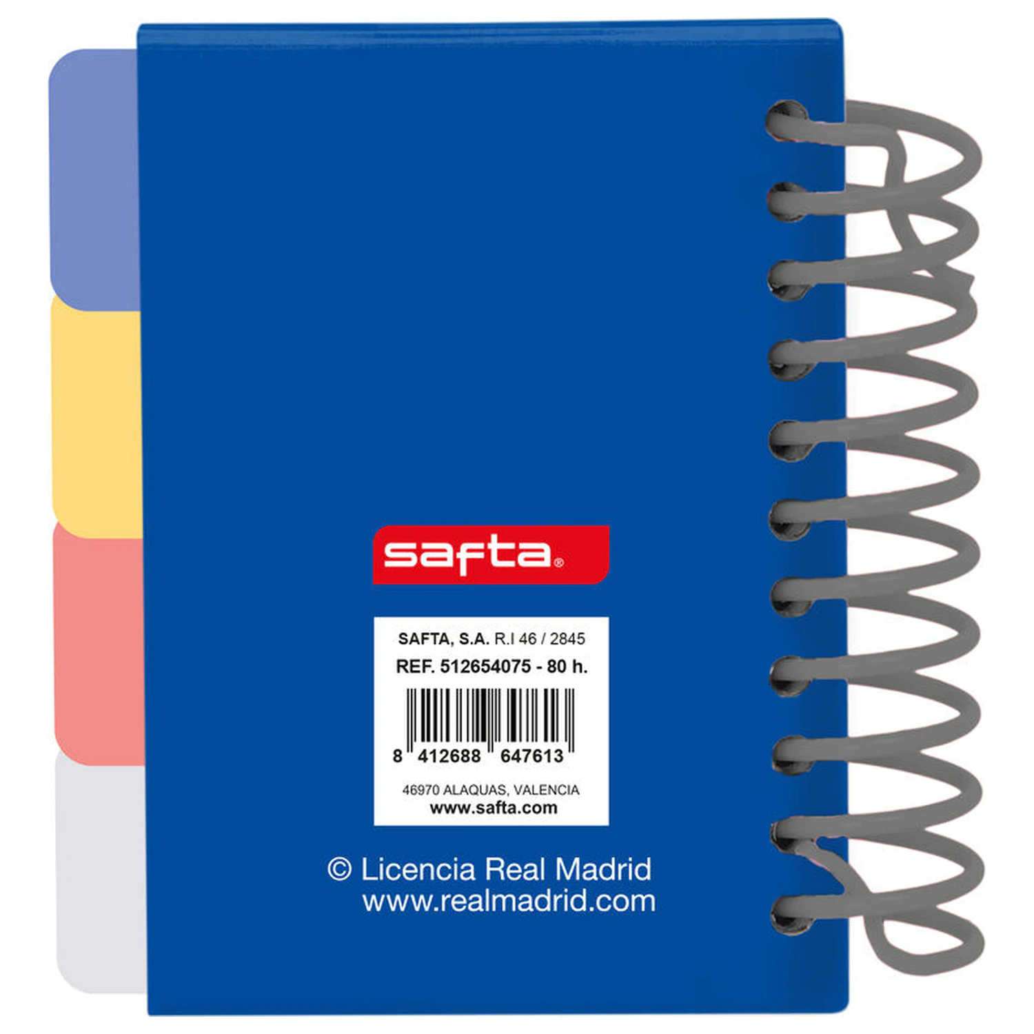 Real Madrid 26/27 A7 zápisník produktová fotografia