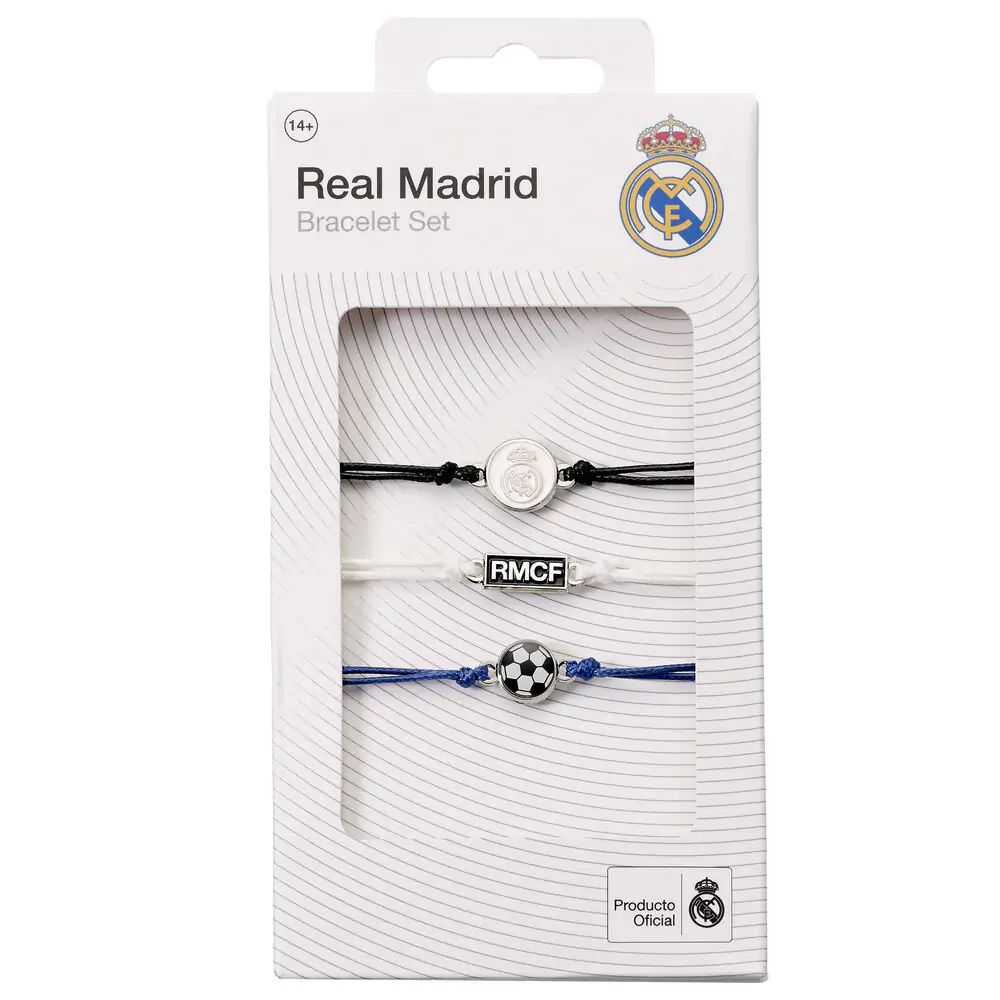 Real Madrid Sada priateľstva 3 náramky produktová fotografia