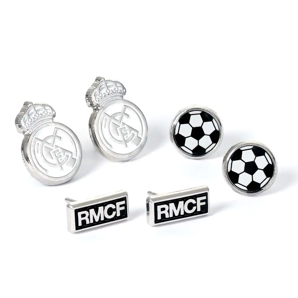 Real Madrid sada 3 párov náušníc produktová fotografia