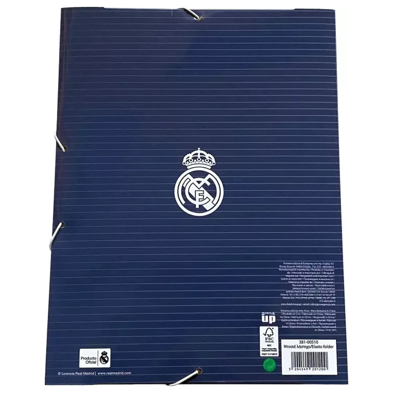 Real Madrid Blue A/4 elastický zakladač produktová fotografia