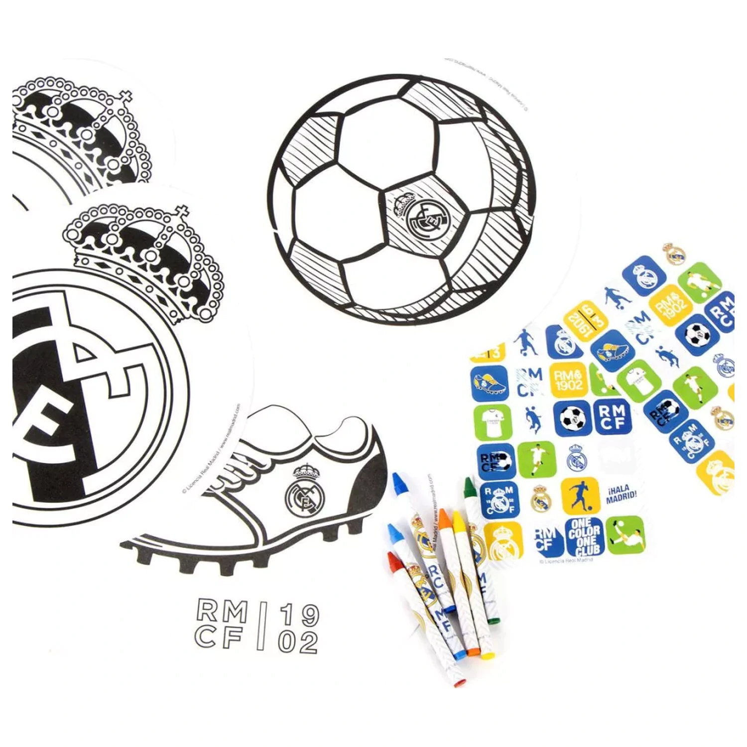 Real Madrid korunka sada na vyfarbovanie a aktivity produktová fotografia
