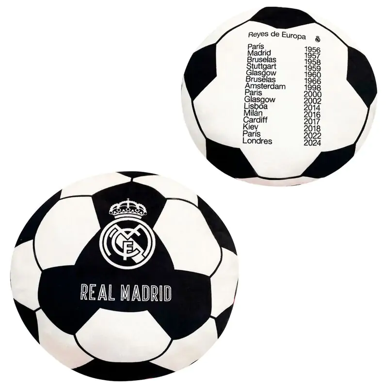 Real Madrid European Kings guľatý vankúš produktová fotografia