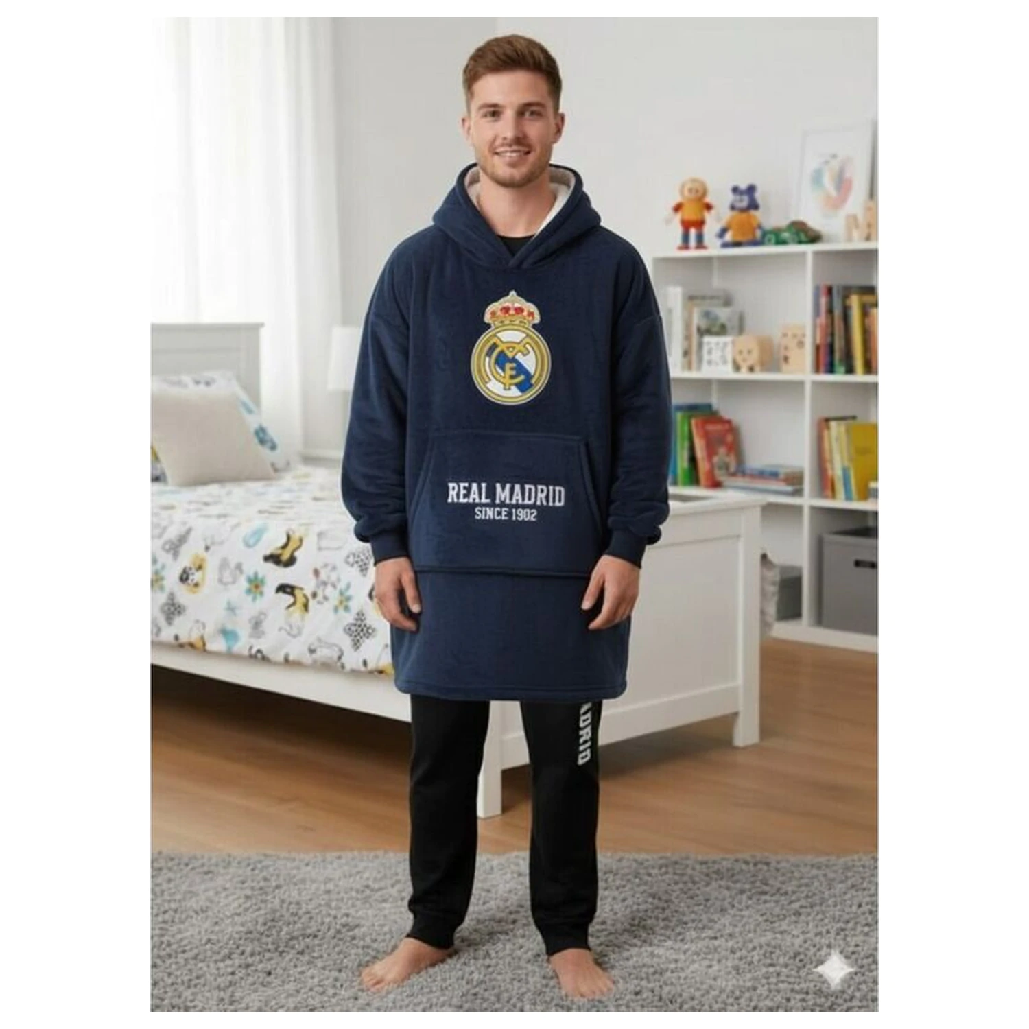 Real Madrid oversize mikina kabát pre dospelých produktová fotografia