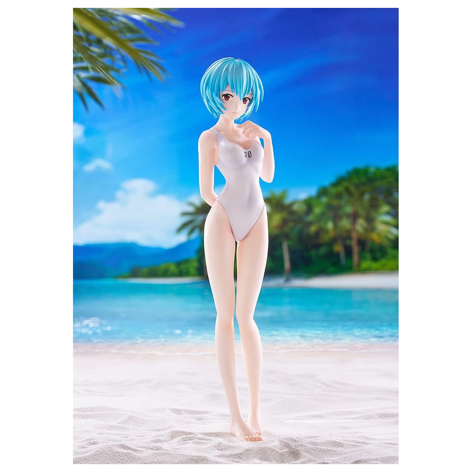Rebuild of Evangelion Pop Up Parade figúrka Beach Queens Rei Ayanami (One-Piece Style) L Size 22 cm produktová fotografia
