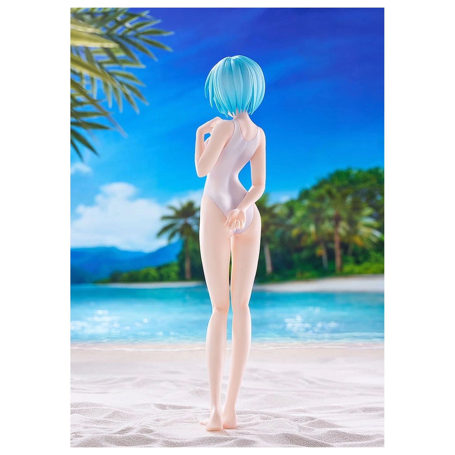 Rebuild of Evangelion Pop Up Parade figúrka Beach Queens Rei Ayanami (One-Piece Style) L Size 22 cm produktová fotografia