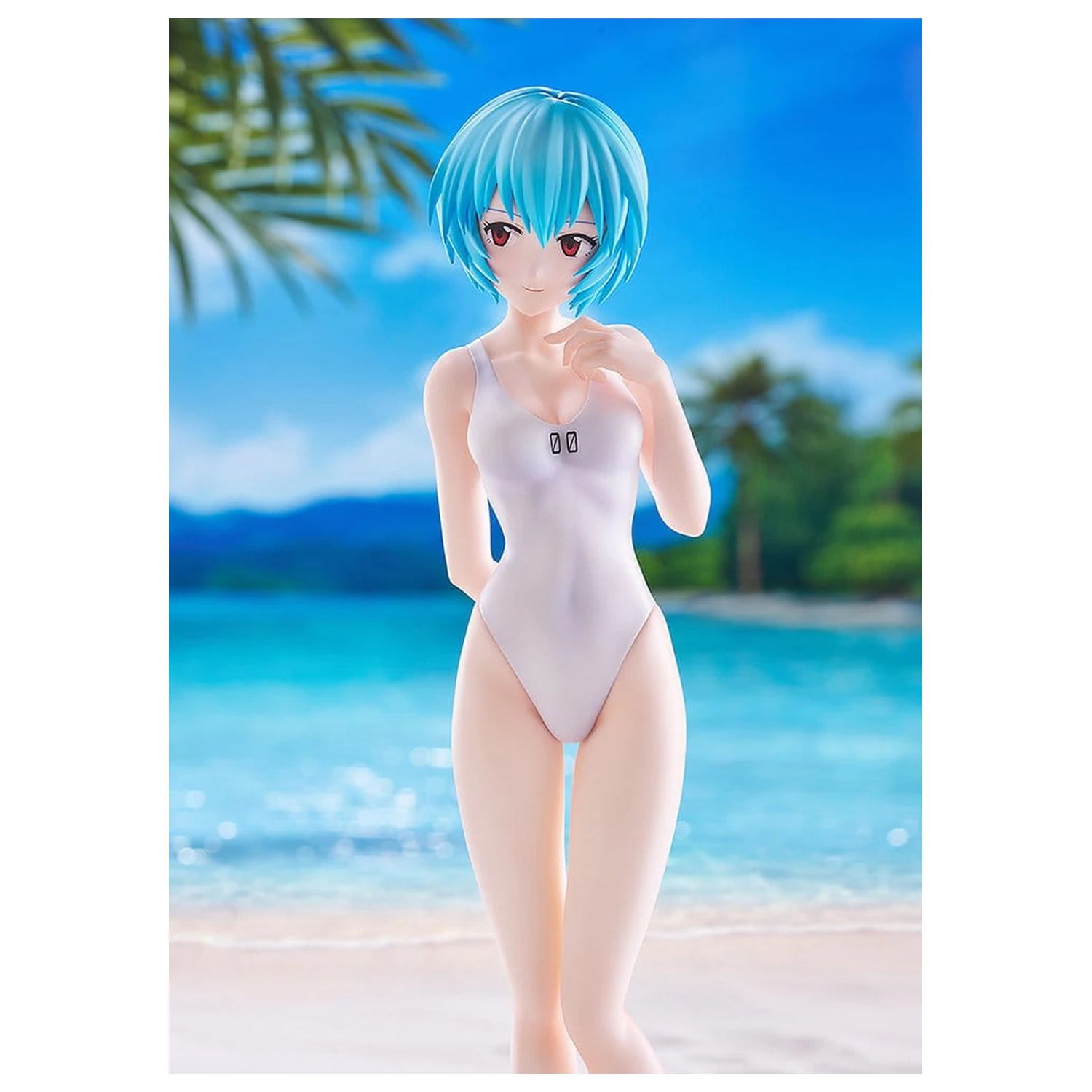 Rebuild of Evangelion Pop Up Parade figúrka Beach Queens Rei Ayanami (One-Piece Style) L Size 22 cm produktová fotografia