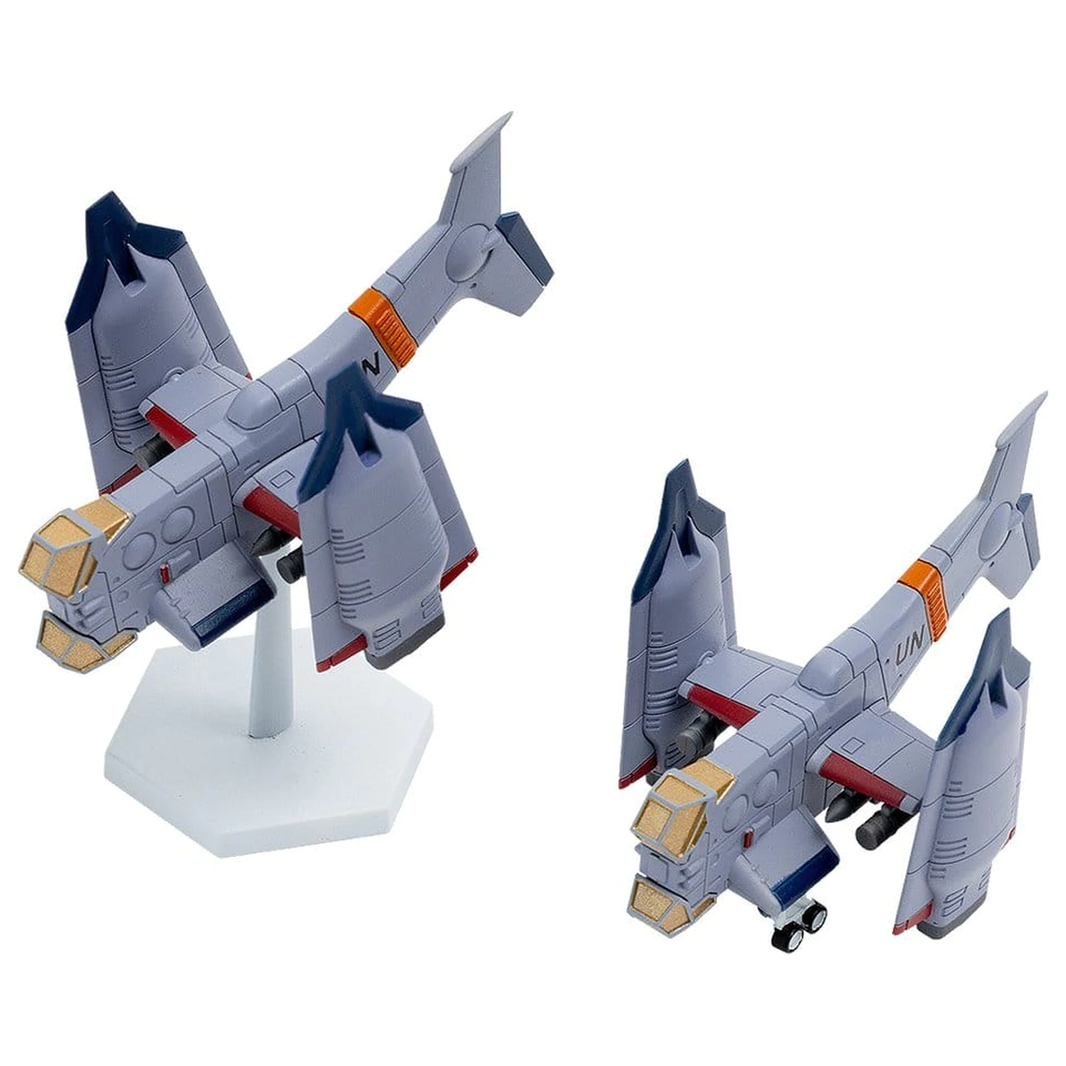 Rebuild of Evangelion SYUTO Tiny Scale Plastic Model Kit UNAF Close Air Support VTOL Aircraft YAGR-3B 5 cm produktová fotografia