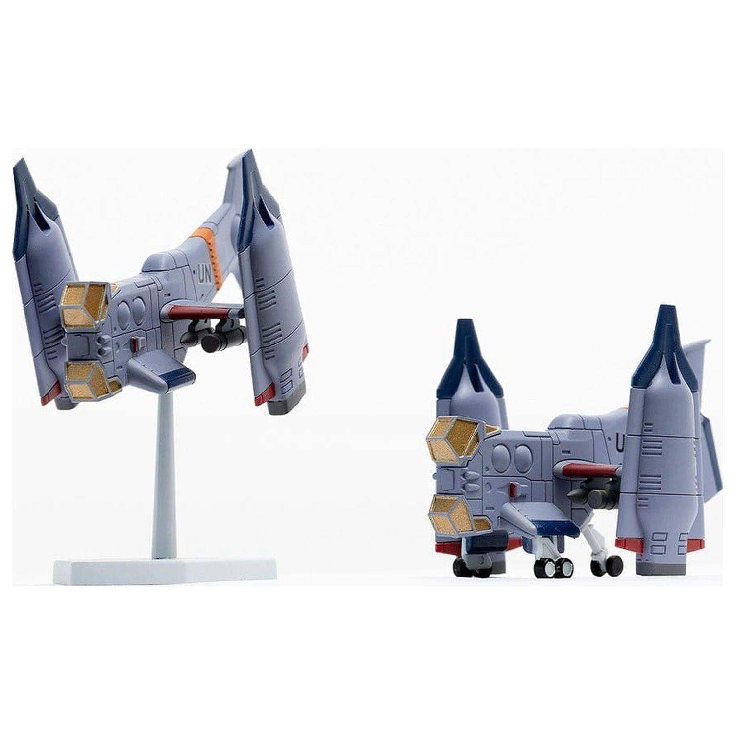 Rebuild of Evangelion SYUTO Tiny Scale Plastic Model Kit UNAF Close Air Support VTOL Aircraft YAGR-3B 5 cm produktová fotografia