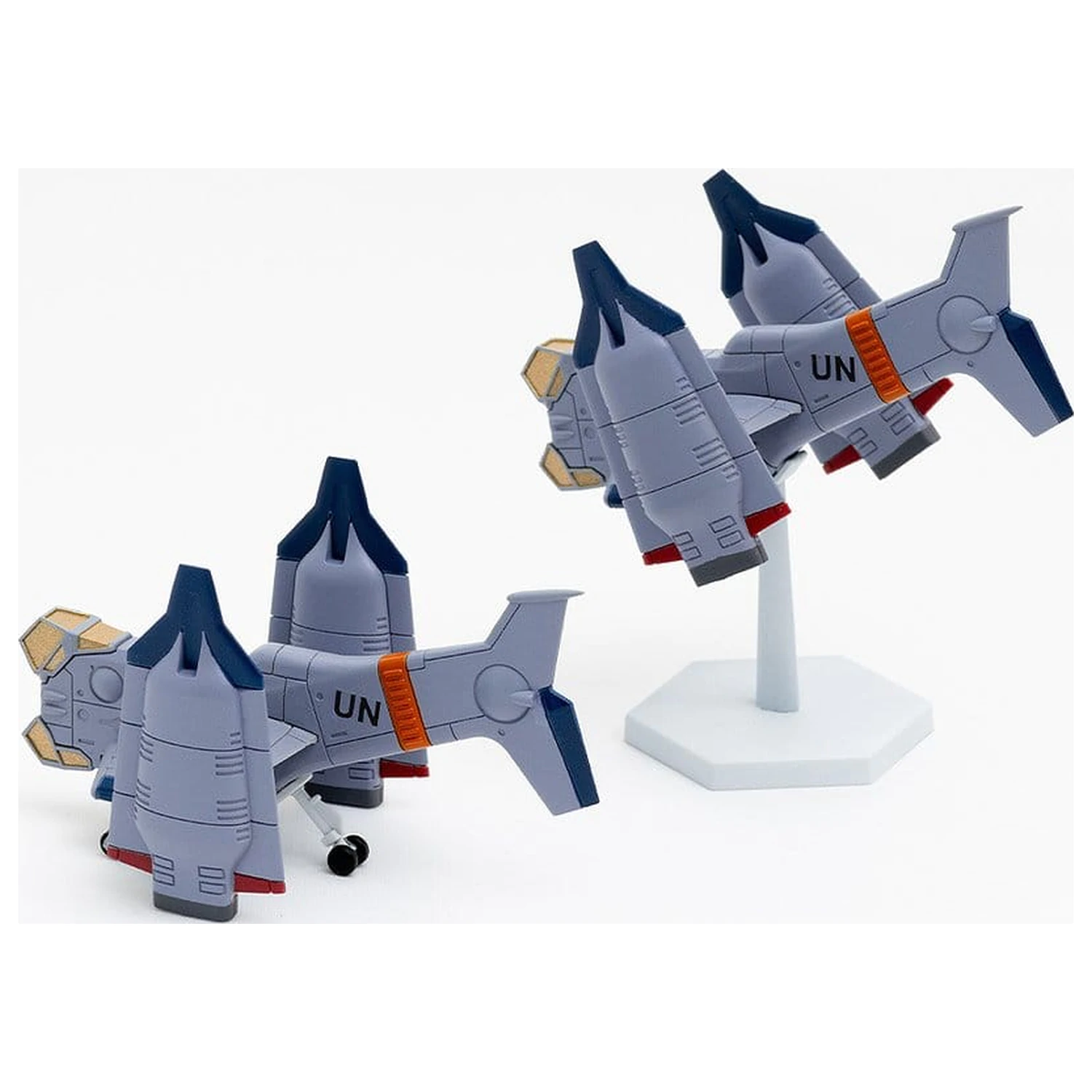 Rebuild of Evangelion SYUTO Tiny Scale Plastic Model Kit UNAF Close Air Support VTOL Aircraft YAGR-3B 5 cm produktová fotografia