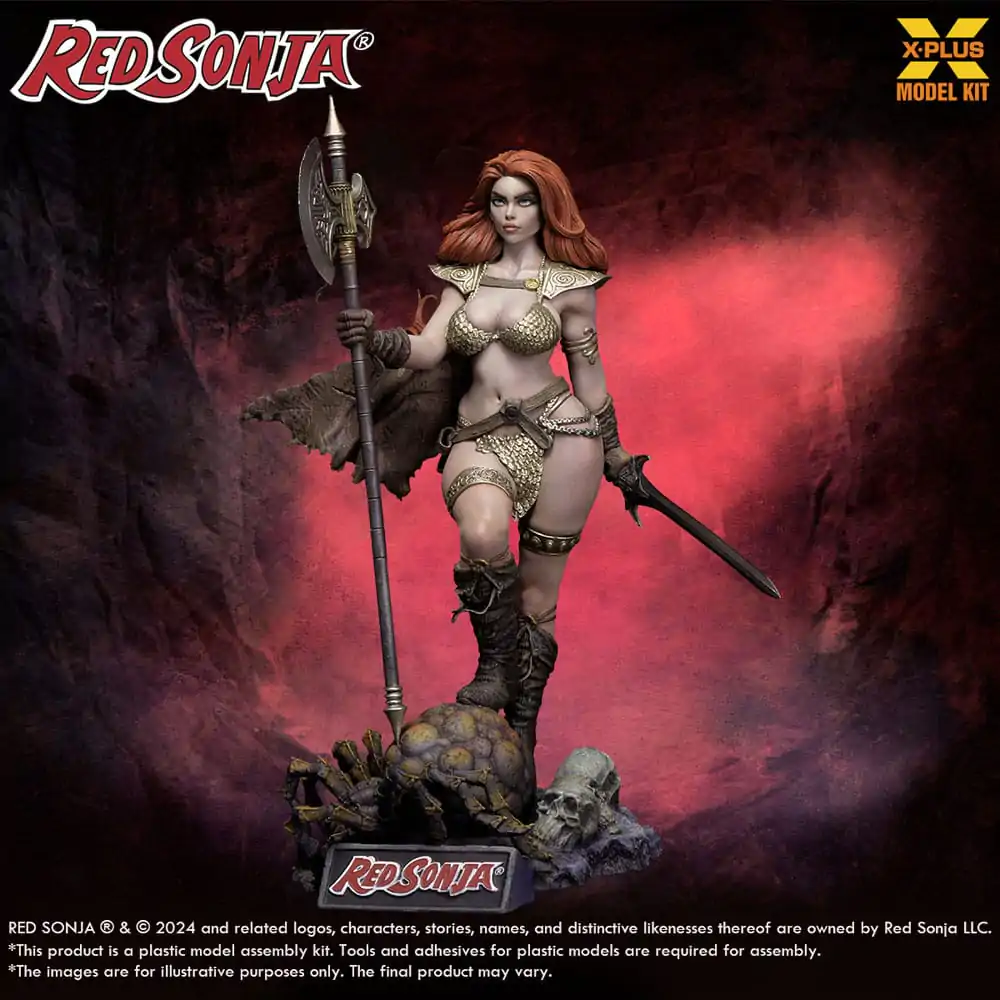 Red Sonja Plastová Modelová Stavebnica 1/8 Red Sonja 27 cm termékfotó