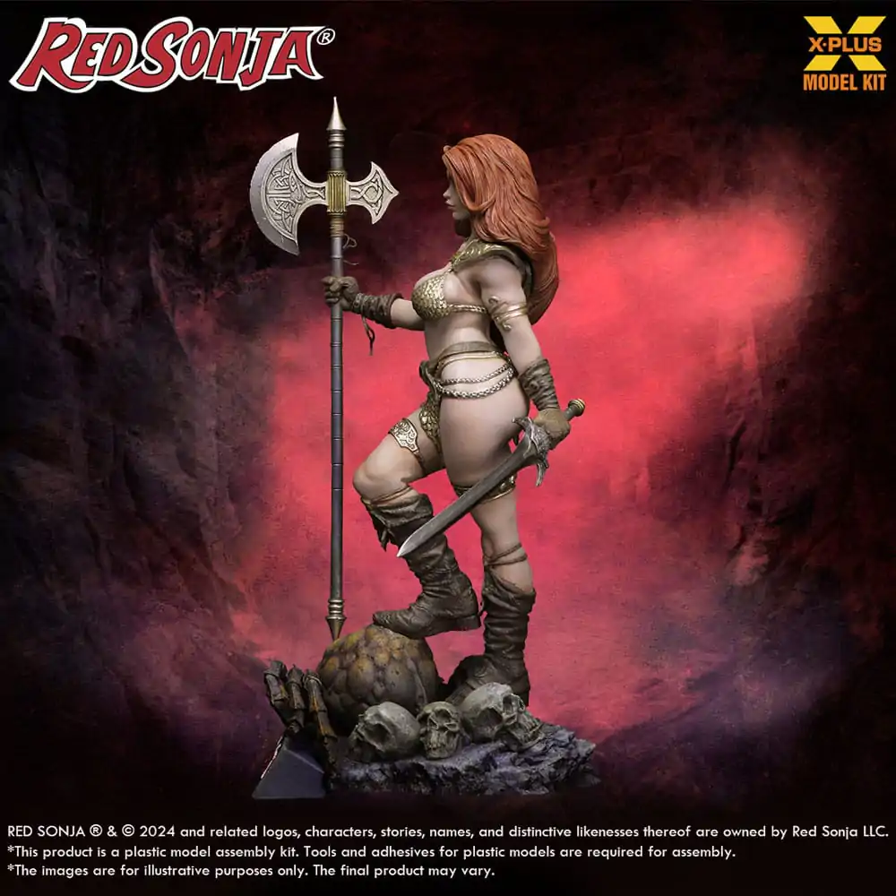 Red Sonja Plastová Modelová Stavebnica 1/8 Red Sonja 27 cm termékfotó