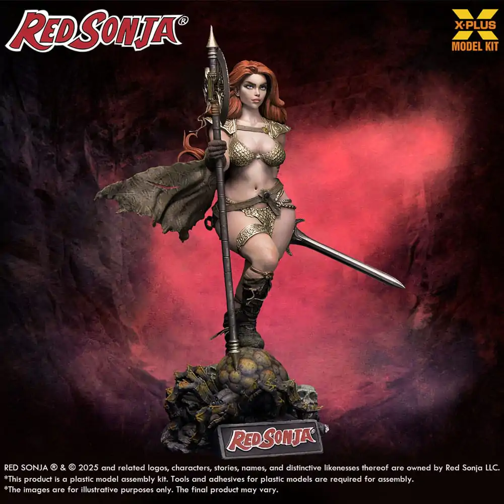 Red Sonja Plastic Model Kit 1/8 Red Sonja opätovné vydanie 27 cm produktová fotografia