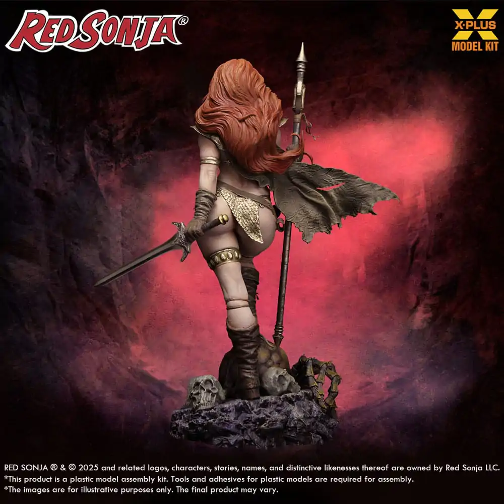 Red Sonja Plastic Model Kit 1/8 Red Sonja opätovné vydanie 27 cm produktová fotografia