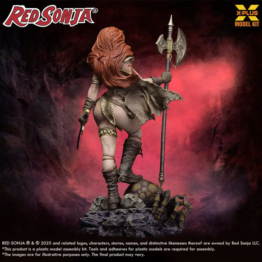Red Sonja Plastic Model Kit 1/8 Red Sonja opätovné vydanie 27 cm produktová fotografia