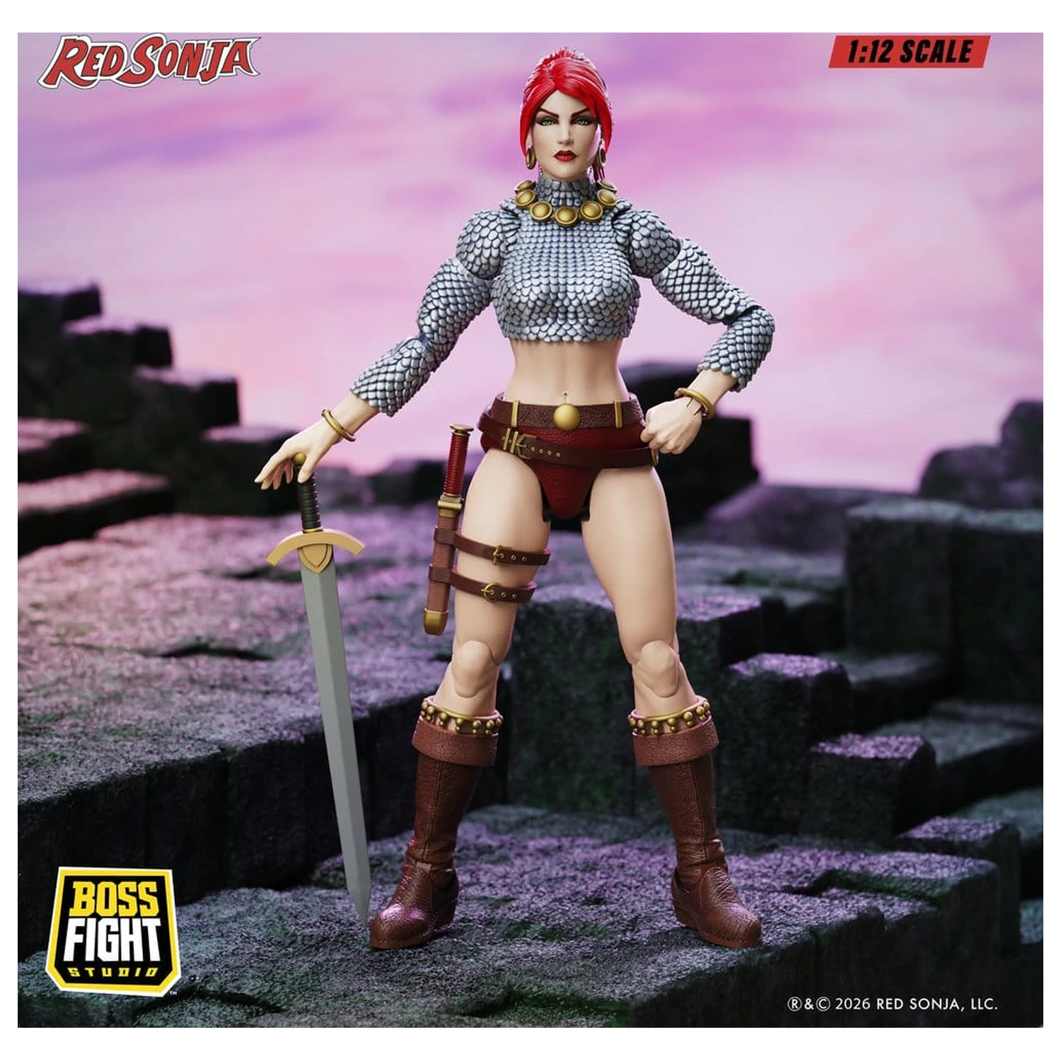 Red Sonja Epic H.A.C.K.S. akčná figúrka 1/12 mierky Immortal Red Sonja produktová fotografia
