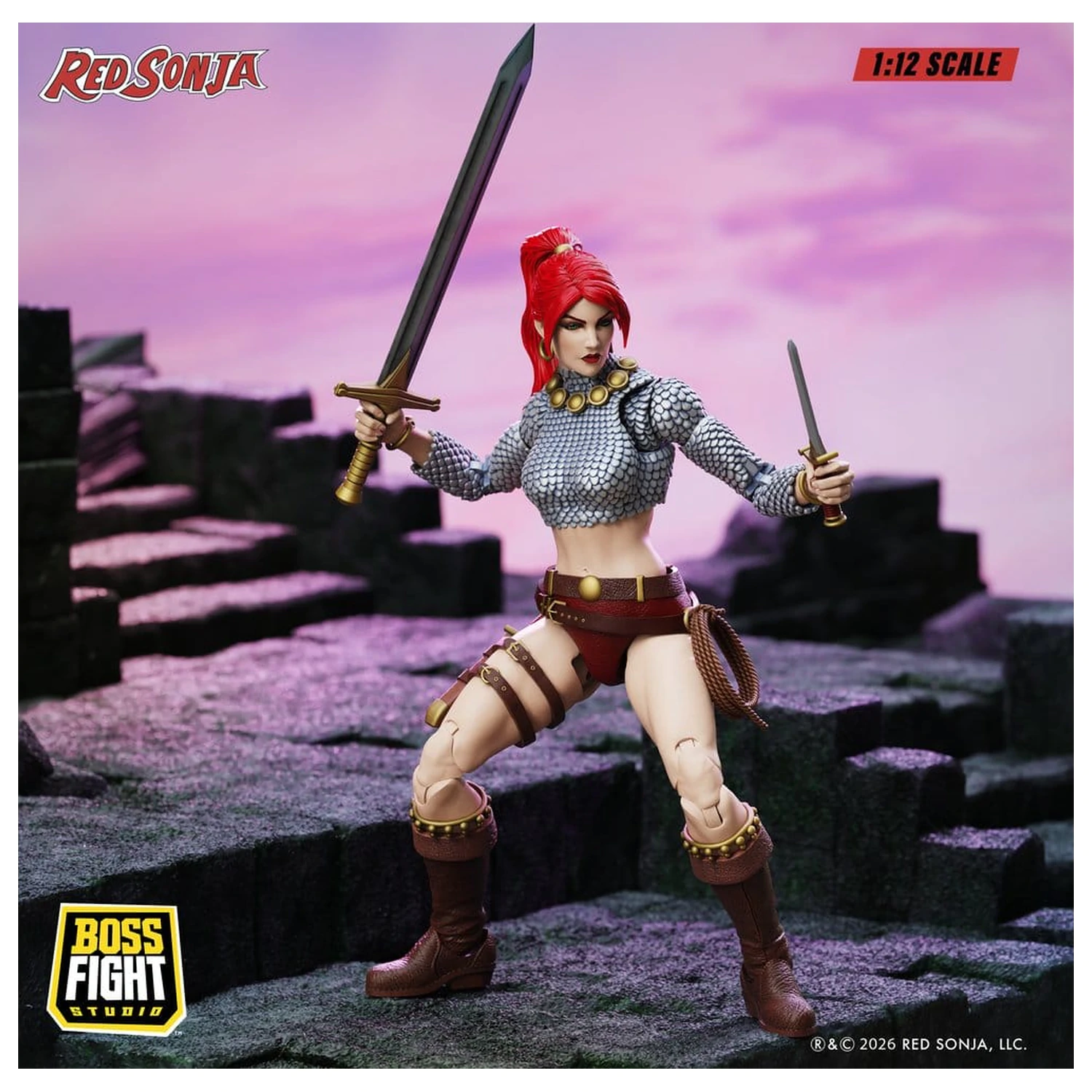 Red Sonja Epic H.A.C.K.S. akčná figúrka 1/12 mierky Immortal Red Sonja produktová fotografia