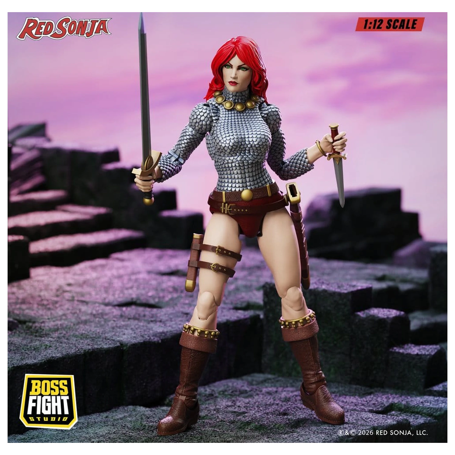Red Sonja Epic H.A.C.K.S. akčná figúrka 1/12 mierky Immortal Red Sonja produktová fotografia
